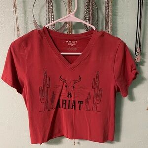 cute cropped ariat shirt